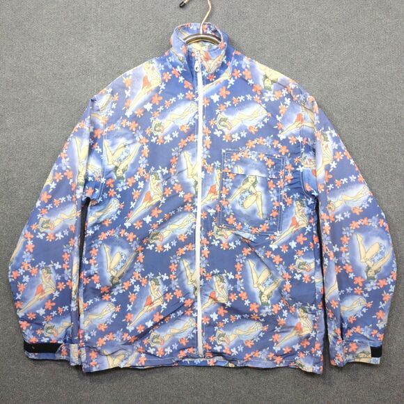 Clucky and Co Jacket Womens Small Floral Aloha Pin Up Girls All Over Print - Picture 1 of 14